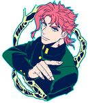  bad_id bad_pixiv_id green_eyes hierophant_green jojo_no_kimyou_na_bouken kakyouin_noriaki male_focus red_hair sokka_(kbs) solo stand_(jojo) tentacles 