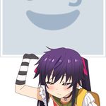  ebisuzawa_kurumi gakkou_gurashi! long_hair mugen_ouka no_image pixiv purple_hair school_uniform solo vector_trace 