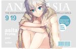  anastasia_(idolmaster) ashita_(2010) bad_id bad_twitter_id blue_eyes breasts coat cover fake_cover fur-trimmed_coat fur_trim idolmaster idolmaster_cinderella_girls medium_breasts naked_coat short_hair silver_hair smile solo 