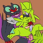  anal anal_penetration animal_genitalia anus balls bat duo erection machv99 male male/male mammal nintendo noivern nude open_mouth penetration penis pok&eacute;mon reptile scalie sceptile sex simple_background tongue tongue_out video_games wings 