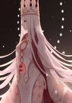  albino breasts cleavage cleavage_cutout cowboy_shot crown dress_of_heaven fate/grand_order fate_(series) from_side jacky5493 justeaze_lizrich_von_einzbern long_hair medium_breasts red_eyes solo very_long_hair white_hair 