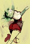  1girl breasts earrings elbow_gloves eyes_closed female final_fantasy final_fantasy_vi gloves green_hair jewelry long_hair malta ponytail solo tina_branford 