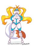  2015 alpha_channel animated anthro big_breasts blonde_hair blue_eyes bouncing_breasts breasts cat cosplay feline female fur hair jumping las_lindas long_hair mammal rainbow_mika sarah_silkie simple_background solo street_fighter supacrikeydave transparent_background video_games white_fur 