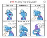  2015 band-aid bandage cape clothing crying dialogue english_text equine female friendship_is_magic glowing hat horn human magic mammal meme my_little_pony phuocthiencreation tears teleport text trixie_(mlp) unicorn waifu_chart wizard_hat 