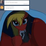  2015 blanket blue_eyes cum cum_in_mouth cum_inside duo equine fan_character fellatio female feral friendship_is_magic fur gear_(mlp) hair male male/female mammal multicolored_hair my_little_pony nude nyaa oral penis red_fur sex tumblr twotail813 twotail_(mlp) 