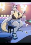  anthro breasts casino dickgirl dracojeff dragon high_heels horne intersex plantigrade solo talash 
