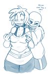  bdsm bondage bone bound clothed clothing female human kayla-na male mammal protagonist_(undertale) sans_(undertale) skeleton undertale video_games 