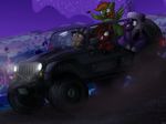  car clemintime driving equine friendship_is_magic group hat ibsn m.k.panda mammal my_little_pony pegasus sheldon teriyaki_pegasus town vehicle wings 