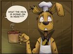  animatronic bow_tie comic five_nights_at_freddy&#039;s five_nights_at_freddy&#039;s_3 food lagomorph machine male mammal nobody_(artist) rabbit robot springtrap_(fnaf) video_games yellow_eyes 