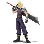  3d absurdres artist_request asymmetrical_clothes asymmetrical_hair baggy_pants bare_shoulders belt big_hair blonde_hair blue_eyes boots buster_sword cloud_strife contrapposto derivative_work final_fantasy final_fantasy_vii full_body gloves highres huge_weapon looking_at_viewer male_focus muscle official_art over_shoulder pants pauldrons pose ribbed_sweater sleeveless sleeveless_turtleneck soldier solo spiked_hair standing super_smash_bros. suspenders sweater sword sword_over_shoulder toned toned_male turtleneck weapon weapon_over_shoulder white_background zipper 