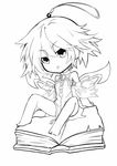  chibi croire fairy full_body gene_(gear_gene) greyscale highres keychain monochrome neptune_(series) short_hair sketch solo wings 