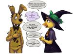  animatronic avian bird chica_(fnaf) chicken comic female five_nights_at_freddy&#039;s five_nights_at_freddy&#039;s_3 halloween hat holidays lagomorph machine male mammal nobody_(artist) rabbit robot springtrap_(fnaf) video_games 