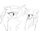 2015 blush equine female feral friendship_is_magic hair horn mammal my_little_pony princess_luna_(mlp) silfoe simple_background text twilight_sparkle_(mlp) winged_unicorn wings 
