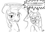  2015 blush dialogue english_text equine female feral friendship_is_magic hair horn mammal my_little_pony princess_luna_(mlp) silfoe simple_background text twilight_sparkle_(mlp) winged_unicorn wings 
