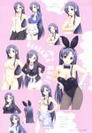  :d :t ^_^ absurdres animal_ears beads bikini black_hair breasts bunny_ears bunnysuit casual character_name character_sheet cleavage cleavage_cutout closed_eyes collarbone criss-cross_halter detached_collar earrings expressions fake_animal_ears finger_to_cheek formal from_behind gem hairband halter_top halterneck hand_on_hip highres hood hoodie jewelry koutaro large_breasts long_hair multiple_views navel necklace nipples nude open_clothes open_hoodie open_mouth pants pantyhose pink_background saotome_nagi sarong scan skirt_suit smile suit swimsuit tropical_kiss v-shaped_eyebrows very_long_hair wrist_cuffs 