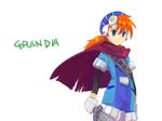  cape character_name grandia grandia_i hani_kuraun hat justin_(grandia) layered_sleeves long_hair male_focus solo sword weapon 