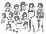  :| blush breasts camera cleavage closed_mouth greyscale heart highres kantai_collection medium_breasts monochrome multiple_views navel necktie profile remodel_(kantai_collection) scarf school_uniform sendai_(kantai_collection) serafuku shigekikkusu single_thighhigh skirt skull_and_crossbones spoken_heart thighhighs topless two_side_up underwear upper_body v-shaped_eyebrows variations 