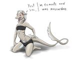  angry aspeel breasts clothing cute female katherina_summerkrit lizard long_tail open_mouth reptile scalie small_breasts smaller_version_at_the_source solo underwear 