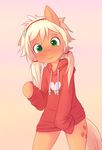  applejack_(mlp) clothing equine female flower friendship_is_magic hairband hoodie hoodie_(artist) mammal my_little_pony plant simple_background solo 