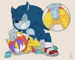  anthro blue_fur breasts duo female fur hair halloween holidays knot male male/female melody_prower penetration purple_hair sonic_(series) sonic_the_werehog the_other_half vaginal vaginal_penetration yellow_fur 