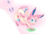  balls blush eeveelution erection feral looking_at_viewer male nintendo open_mouth pawpads paws penis pink_pawpads pok&eacute;mon simple_background solo sylveon video_games 典藏haodai 