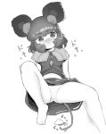  ambiguous_gender animal_humanoid blush capelet clothed clothing female female_focus greyscale hair humanoid inner_ear_fluff mammal monochrome moomin mouse_humanoid navel nazrin panties pendant rodent shirt short_hair sitting skirt solo_focus the_moomins touhou underwear yonaki 