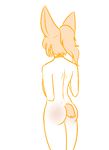  alpha_channel animal_humanoid back butt digital_media_(artwork) faceless_female female hair humanoid mammal nude orangy_(artist) orangy_(character) rear_view simple_background solo transparent_background 