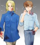  blonde_hair brown_hair henry_townshend highres multiple_boys short_hair silent_hill walter_sullivan 