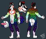  canine dog enthusiasticpup feline husky hybrid mammal pansexual rainbow roy sweeneyblake tiger 