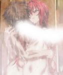  1girl convenient_censoring highres naruse_mio nude screencap sexually_suggestive shinmai_maou_no_testament showering toujou_basara 
