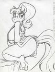  2015 anthro anthrofied anus bottomless breasts butt chickadee_(mlp) clothed clothing equine female friendship_is_magic half-dressed horse king-cheetah mammal my_little_pony pony pussy side_boob sketch solo 