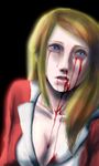  blonde_hair blood bloody_tears breasts lisa_garland lowres mozo_karasu silent_hill silent_hill_1 solo 