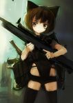  animal_ears bad_id bad_pixiv_id copyright_request gun lm7_(op-center) rifle solo thighhighs trigger_discipline weapon 