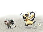  animal_ears animal_hood bird blazblue braid cat_ears cat_hood cat_tail chasing chibi chicken hood hoodie kaka_kittens running solo tail tears twin_braids yunkaasu_(kakushiaji) 