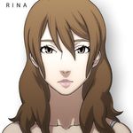  artist_request bangs brown_eyes brown_hair eve_no_jikan lowres rina_(eve_no_jikan) solo 