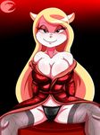  2015 animaniacs anthro areola big_breasts breasts cleavage clothed clothing dalley-the-alpha female mammal minerva_mink mink mustelid panties smile solo spread_legs spreading underwear 