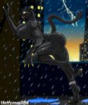  2015 anthro big_breasts black_panther breasts feline female huge_breasts mammal muscular muscular_female nude panther solo thehyenassbe 