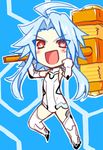  ahoge bad_id bad_pixiv_id blue_hair blush chibi full_body hammer kamia_(not_found) looking_at_viewer neptune_(series) open_mouth power_symbol red_eyes short_hair_with_long_locks sidelocks smile solo symbol-shaped_pupils white_heart 
