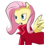  2011 clothing cosplay dante devil_may_cry equine female fluttershy_(mlp) friendship_is_magic frustrated hair horse mammal my_little_pony open_mouth pink_hair pony saintspirit simple_background solo tagme wings 