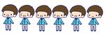  :3 :d brothers brown_hair chibi formal kashiwa_kiseri lineup male_focus matsuno_choromatsu matsuno_ichimatsu matsuno_juushimatsu matsuno_karamatsu matsuno_osomatsu matsuno_todomatsu multiple_boys necktie open_mouth osomatsu-kun osomatsu-san sextuplets siblings smile suit v-shaped_eyebrows 