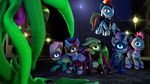  3d_(artwork) applejack_(mlp) blue_fur cgi clothing costume digital_media_(artwork) earth_pony equine feral fili-second_(mlp) fluttershy_(mlp) friendship_is_magic fur green_eyes hair horn horse mammal mane-iac_(mlp) masked_matter-horn_(mlp) mistress_marevelous_(mlp) multicolored_hair my_little_pony night pink_hair pinkie_pie_(mlp) pony power_ponies purple_hair radiance_(mlp) rainbow_dash_(mlp) rainbow_hair rarity_(mlp) rockset saddle_rager_(mlp) shiny source_filmmaker streetlight tentacles twilight_sparkle_(mlp) two_tone_hair unicorn winged_unicorn wings zapp_(mlp) 