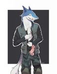  alex_zorak blue_fur cheeki_breeki clothing derden fur knot licking licking_lips male penis periced pericing pericings s.t.a.l.k.e.r. sergal solo tonfue tongue tongue_out undressing video_games 