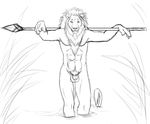  anthro autumn_sunrise balls feline lion male mammal penis solo 