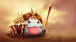  ambiguous_gender clothing cute fluffy hair league_of_legends melee_weapon poro_(lol) shield solo sword tongue tongue_out unknown_artist video_games wallpaper weapon 