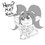  female league_of_legends monochrome pigtails pointy_ears poppy_(lol) solo unknown_artist video_games yordle 