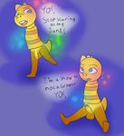  bottomless clothed clothing cub half-dressed issac_lazarus lizard male male/male monster monster_kid penis reptile scalie solo uncut undertale video_games young 
