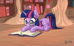  2015 book equine female feral friendship_is_magic horn mammal my_little_pony mysticalpha reading solo twilight_sparkle_(mlp) winged_unicorn wings 