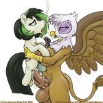  anal avian balls breasts cum fan_character friendship_is_magic futadom gilda_(mlp) gryphon hyper my_little_pony nipples orgasm penis saliva sex size_difference smudge_proof titfuck trance_sequence 