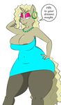  americananomaly_(artist) anthro badonkadonk big_breasts big_butt blonde_hair breasts butt chubby chubby_legs clothed clothing ear_piercing english_text equine fan_character female fur hair horn huge_breasts huge_butt long_hair looking_at_viewer mammal my_little_pony open_mouth piercing sauer_kraut_(character) sexy_pose simple_background smile solo teeth text thick_thighs unicorn voluptuous wide_hips 