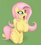  anthro booponies breasts equine female fluttershy_(mlp) friendship_is_magic fur horse mammal my_little_pony open_mouth pony solo tongue tongue_out yellow_fur 